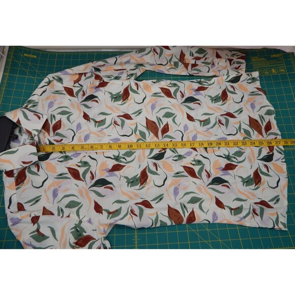 Bar 111 Men' SMALL Long Sleeve Shirt Untucked Fit Slim Fit Stretch Autumn Leaves - Picture 6 of 12